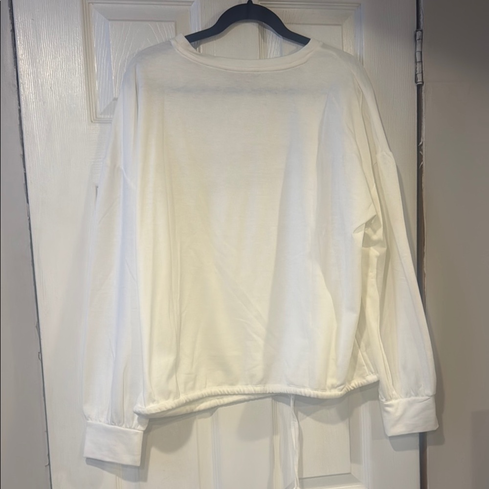 White and Gold Sweatshirt - Picture 2 of 5